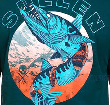 Load image into Gallery viewer, Sullen Art Collective Cuda Blue Premium SCM5061 New Short Sleeve Men`s T-shirt