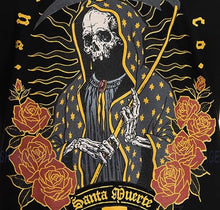 Load image into Gallery viewer, Sullen Santa Muerte SCM5277 New Short Sleeve Graphic Tattoo Skull & Rose T-shirt For Men