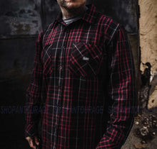 Load image into Gallery viewer, Sullen Art Collective Gridlock SCM6054 Long Sleeve Button Up Flannel Men`s Shirt