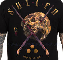 Load image into Gallery viewer, Sullen Art Collective Golden Skull Premium SCM6089 Short Sleeve T-shirt For Men