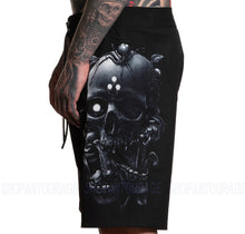 Load image into Gallery viewer, Sullen Art Collective Blaq Skull SCM6242 New Tattoo Graphic Board Shorts for Men