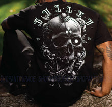 Load image into Gallery viewer, Sullen Art Collective Blaq Skull Premium Fit SCM6283 Short Sleeve T-shirt For Men