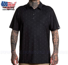 Load image into Gallery viewer, Sullen Art Collective Golf Badge SCM6412 Short Sleeve Black Polo Shirt For Men