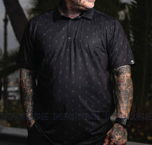 Load image into Gallery viewer, Sullen Art Collective Golf Badge SCM6412 Short Sleeve Black Polo Shirt For Men