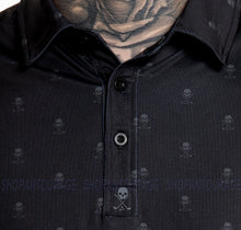 Load image into Gallery viewer, Sullen Art Collective Golf Badge SCM6412 Short Sleeve Black Polo Shirt For Men