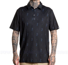Load image into Gallery viewer, Sullen Art Collective Teed Off SCM6413 Short Sleeve Black Polo Shirt For Men