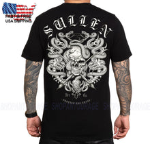 Load image into Gallery viewer, Sullen Art Collective Bones Badge Premium SCM7273 Short Sleeve T-shirt For Men