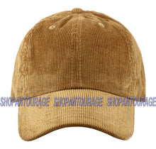 Load image into Gallery viewer, Newhattan 1467 Solid Corduroy 100% Cotton Vintage Unisex Baseball Adjustable Polo Trucker Cap Hat Head Wear
