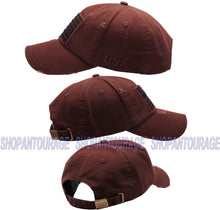 Load image into Gallery viewer, Antourage American Flag Distressed Cotton Collection Hat - Wholesale: Brown/Black - 10 Units ($8.00 Ea.)