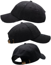 Load image into Gallery viewer, BLUDOBIE American Flag Hat for Men and Women | Vintage Baseball Tactical Hat Cap with USA Flag + 2 Patriotic Patches - Black