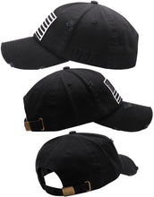 Load image into Gallery viewer, BLUDOBIE American Flag Hat for Men and Women | Vintage Baseball Tactical Hat Cap with USA Flag + 2 Patriotic Patches - Black/White