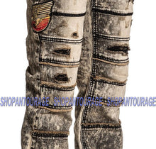 Load image into Gallery viewer, Affliction Ace Rising Sable 110SS201 New Slim Straight Fit Fashion Denim Jeans for Men