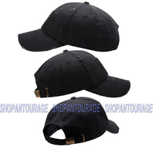 Load image into Gallery viewer, Antourage American Flag Distressed Cotton Collection Hat - Wholesale: Black - 10 Units ($8.00 Ea.)