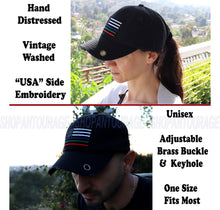 Load image into Gallery viewer, Antourage American Flag Distressed Cotton Keyhole Hat Collection - Wholesale: Black / Multi Flag 10 Units / $8.50 Each