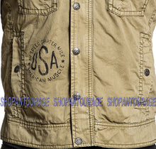 Load image into Gallery viewer, Affliction Camaro 610OW017 New Long Sleeve Moto Graphic Zip Jacket For Men