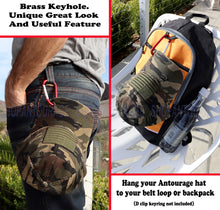 Load image into Gallery viewer, Antourage American Flag Distressed Cotton Keyhole Hat Collection - Wholesale: Green Camo 10 Units / $8.50 Each