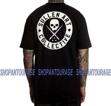 Load image into Gallery viewer, Sullen Art Collective Classic Black SCM3008 Short Sleeve Graphic Tattoo Skull T-shirt For Men