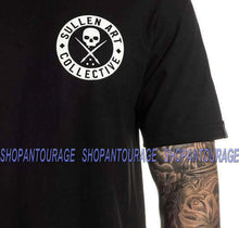 Load image into Gallery viewer, Sullen Art Collective Classic Black SCM3008 Short Sleeve Graphic Tattoo Skull T-shirt For Men