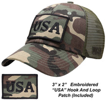 Load image into Gallery viewer, Antourage American Flag Classic Mesh Hat Collection - Wholesale: Camo 10 Units / $7.00 Each