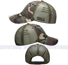 Load image into Gallery viewer, Antourage American Flag Classic Mesh Hat Collection - Wholesale: Camo 10 Units / $7.00 Each
