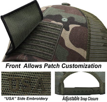 Load image into Gallery viewer, Antourage American Flag Classic Mesh Hat Collection - Wholesale: Camo 10 Units / $7.00 Each