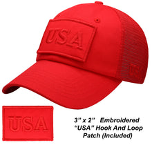 Load image into Gallery viewer, Antourage American Flag Classic Mesh Hat Collection -- Wholesale: Red 10 Units / $7.00 Each