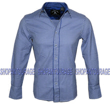 Load image into Gallery viewer, English Heroes by Rock Roll n Soul EHW112 Bl Long Sleeve Button Down Woven Shirt for Men | 2 Colors