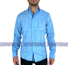 Load image into Gallery viewer, English Heroes EHW162 New Long Sleeve Fashion Button Down Woven Shirt for Men
