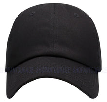 Load image into Gallery viewer, ANTOURAGE Vintage Distressed Unisex Washed Plain Cotton New Baseball Dad Hat Cap - Black / No Distress - 10 Units ($5.00 Ea.)