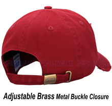 Load image into Gallery viewer, ANTOURAGE Vintage Distressed Unisex Washed Plain Cotton New Baseball Dad Hat Cap - Burgundy - 10 Units ($5.50 Ea.)