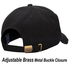 Load image into Gallery viewer, ANTOURAGE Vintage Distressed Unisex Washed Plain Cotton New Baseball Dad Hat Cap - Black