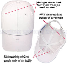 Load image into Gallery viewer, ANTOURAGE Vintage Distressed Unisex Washed Plain Cotton New Baseball Dad Hat Cap - Light Grey