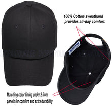 Load image into Gallery viewer, ANTOURAGE Vintage Distressed Unisex Washed Plain Cotton New Baseball Dad Hat Cap - Black / No Distress - 10 Units ($5.00 Ea.)