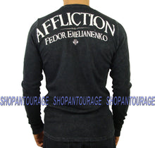 Load image into Gallery viewer, Affliction Fedor Emelianenko Warbird A1091 New MMA UFC Sport Long Sleeve Thermal Top for Men