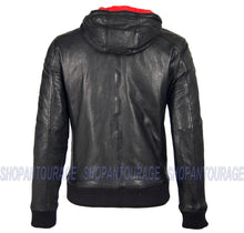 Load image into Gallery viewer, Mauritius Graydon Hooded Reversible 100% Genuine Lambskin Leather Jacket For Men