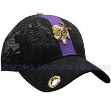 Load image into Gallery viewer, Red Monkey Hidden Tiger Center Stripe Black RM1243 New Limited Edition Unisex Fashion Trucker Cap Hat