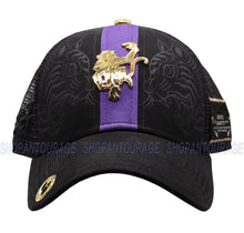 Load image into Gallery viewer, Red Monkey Hidden Tiger Center Stripe Black RM1243 New Limited Edition Unisex Fashion Trucker Cap Hat