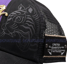 Load image into Gallery viewer, Red Monkey Hidden Tiger Center Stripe Black RM1243 New Limited Edition Unisex Fashion Trucker Cap Hat