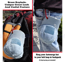Load image into Gallery viewer, Antourage American Flag Distressed Cotton Keyhole Hat Collection - Wholesale: Denim 10 Units / $8.50 Each