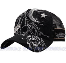 Load image into Gallery viewer, Red Monkey Lightning Strike RM1291 Limited Edition Unisex Fashion Trucker Hat - Black