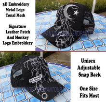 Load image into Gallery viewer, Red Monkey Lightning Strike RM1291 Limited Edition Unisex Fashion Trucker Hat - Black