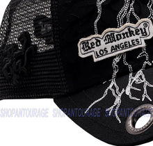 Load image into Gallery viewer, Red Monkey Lightning Strike RM1291 Limited Edition Unisex Fashion Trucker Hat - Black