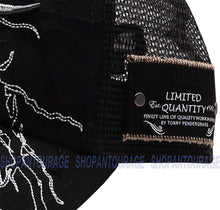 Load image into Gallery viewer, Red Monkey Lightning Strike RM1291 Limited Edition Unisex Fashion Trucker Hat - Black