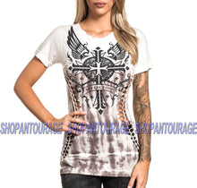 Load image into Gallery viewer, Affliction Margo Love AW20259 New Fashion Short Sleeve Scoop Neck Top For Women