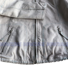 Load image into Gallery viewer, Mauritius Suse Hooded Fashion 100% Genuine Lambskin Leather Jacket For Women