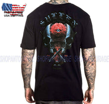 Load image into Gallery viewer, Sullen Minds Eye Black SCM3397 New Short Sleeve Graphic Tattoo Skull T-shirt For Men