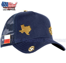 Load image into Gallery viewer, Red Monkey Lone Star Navy RM1159 Limited Edition Unisex Fashion Trucker Hat Cap - Navy Blue