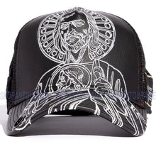 Load image into Gallery viewer, Red Monkey Shield of St. Jude RM1290 Limited Edition Unisex Fashion Trucker Hat - Black