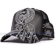 Load image into Gallery viewer, Red Monkey Shield of St. Jude RM1290 Limited Edition Unisex Fashion Trucker Hat - Black