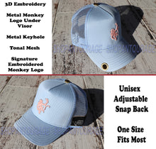 Load image into Gallery viewer, Red Monkey Classico Blue RM1324 Limited Edition Unisex Fashion Trucker Cap Hat